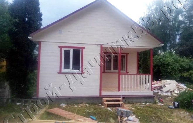 3 Каркасно-щитовой дом ОД-4 6×6, 36 м², Московская область, Дмитровский район, Село Орудьево (1)